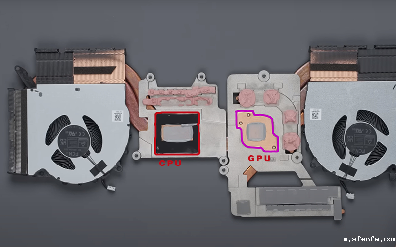 拯救者Y9000P 2023散热模组CPU、GPU位置