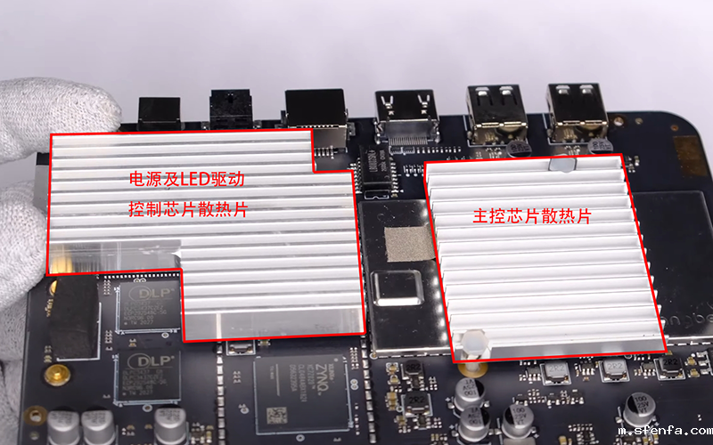 投影仪主板主要发热区域